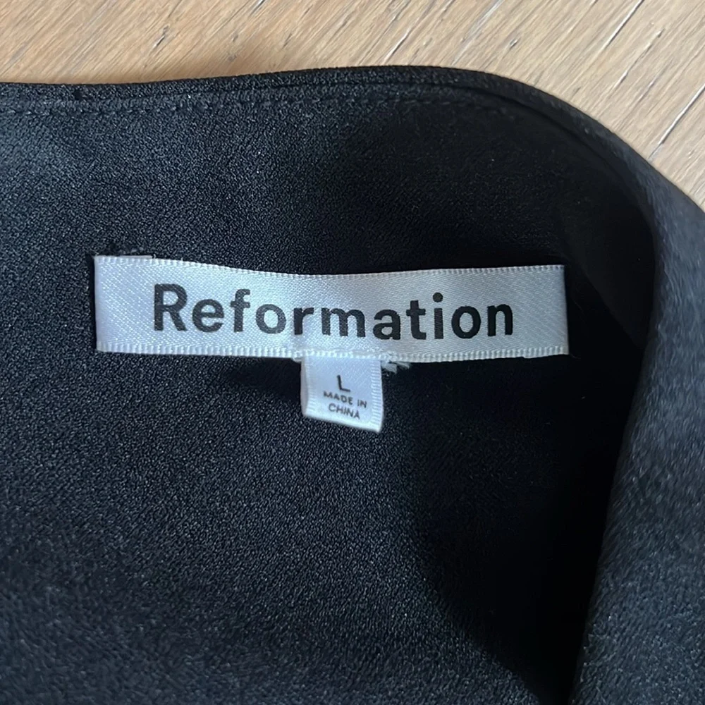 Reformation Black One Shoulder Dress - Picture 3 of 3